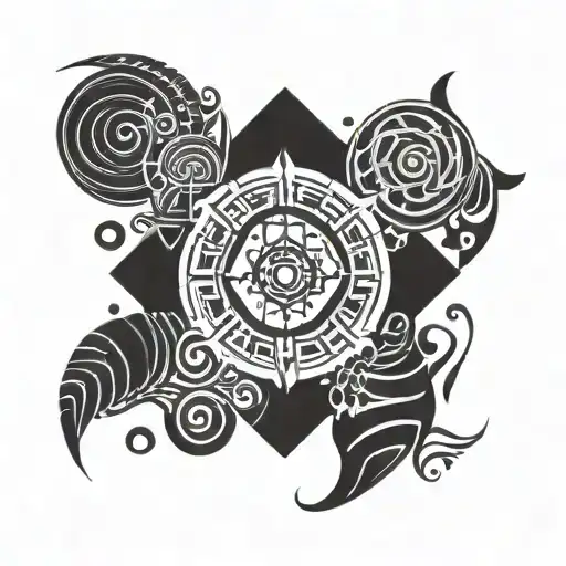 A Fusion Of African Tribal Patterns And Emergency Medicine Symbols With A Background Of Music Notes