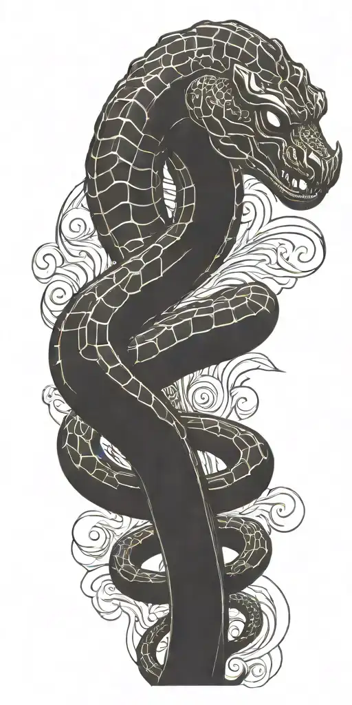 Cobra Wrapping Around Arm