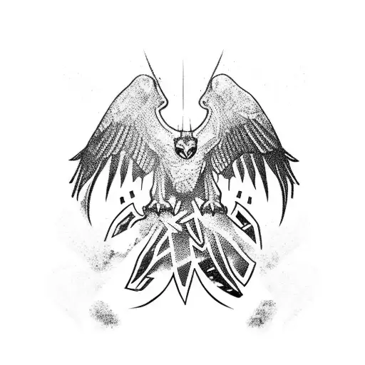 An Eagle And A Black Panther Locked In Combat