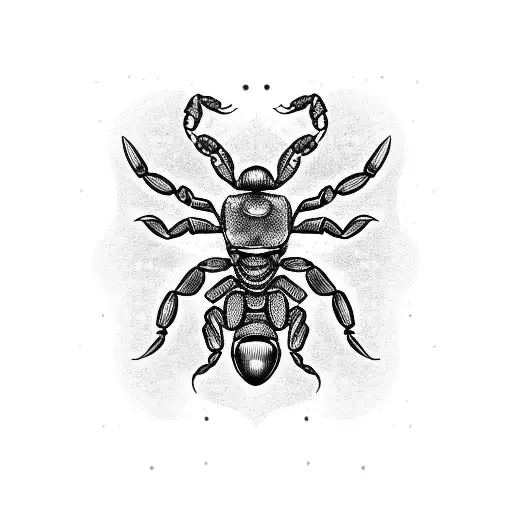 A Scorpion Black Art Design