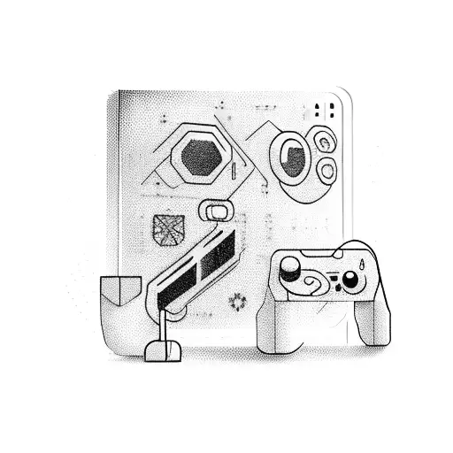 A Cyber Security Symbol Merged With A Gaming Console