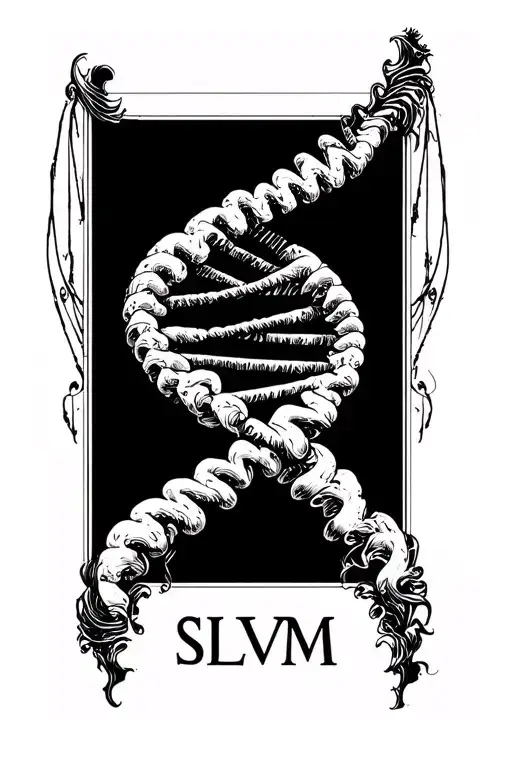 Dna Helix With The Letters Slvm