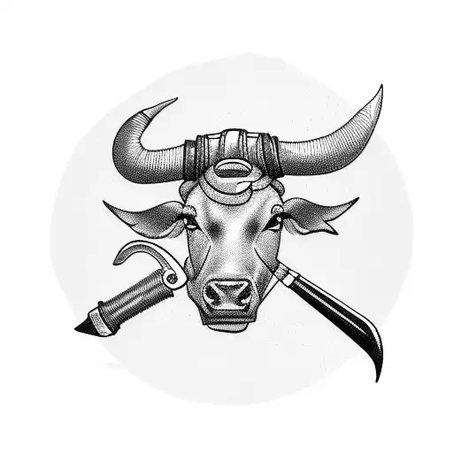 Motorcycle Wheel With Bull Horn Handle Bars