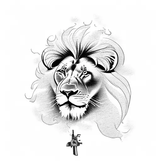 Lion With Wings And A Gun