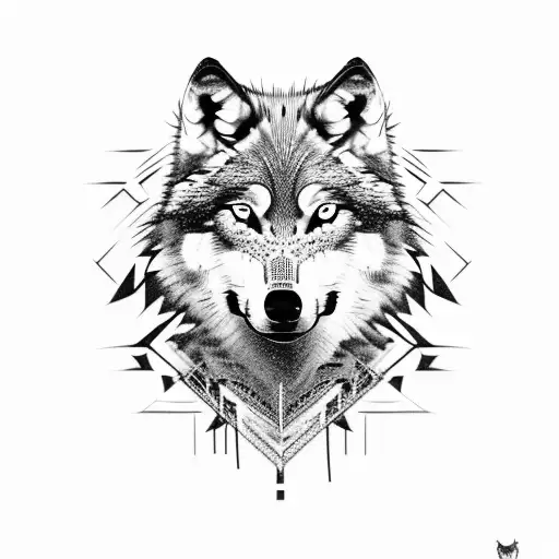Wolf Covered In Barbwire