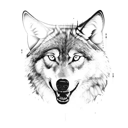 A Human With An Wolf Head Sitting On The Floor