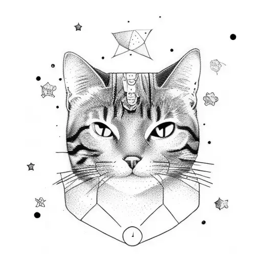 Sitting On The Moon Looking At The Stars With My 2 Cats