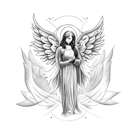 Angel Sarounded By Evil