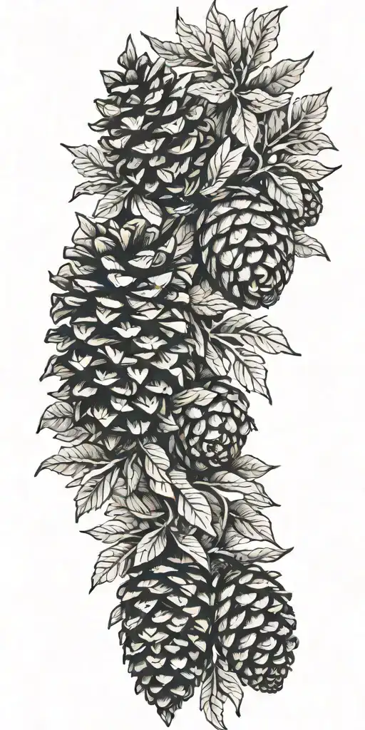 Small Pinecones And Twigs