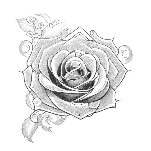 Grandparents Symbol With Roses And Flowers