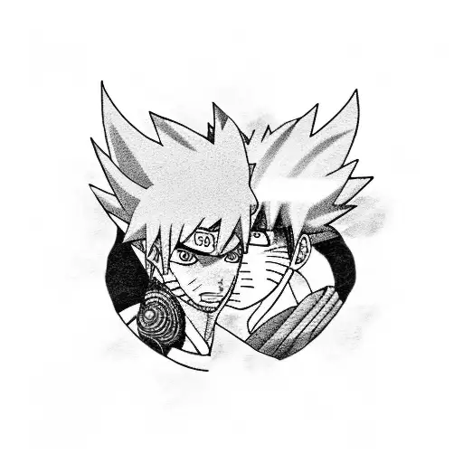 Naruto And Sasuke In An Intense Battle