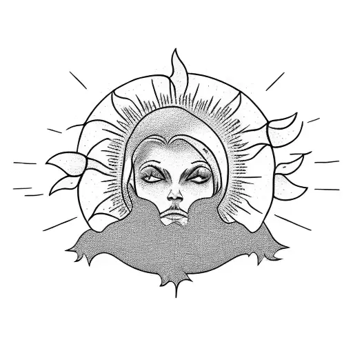 Sun Rise Coming From The Ocean