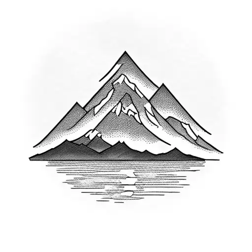 Mountain Landscape With A Serene Lake