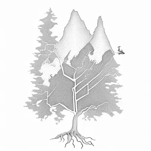 Map Of The Marlborough Sounds And The Tree Of Life