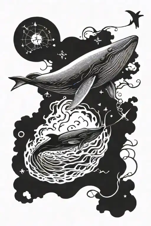 Sperm Whale With A Nuclear Missile Tail