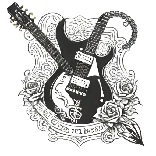 Guitar With Date In Neck