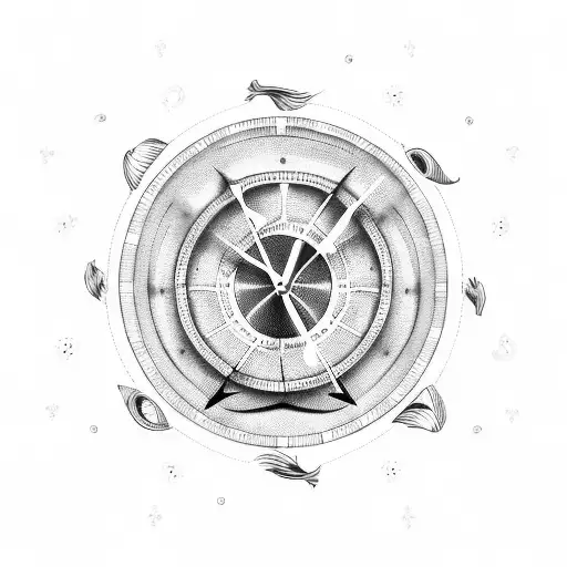 Triathlon-themed Clock With An Infinity Symbol Incorporated