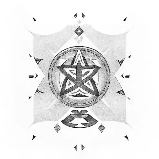 Sleeve With Nordic Symbology