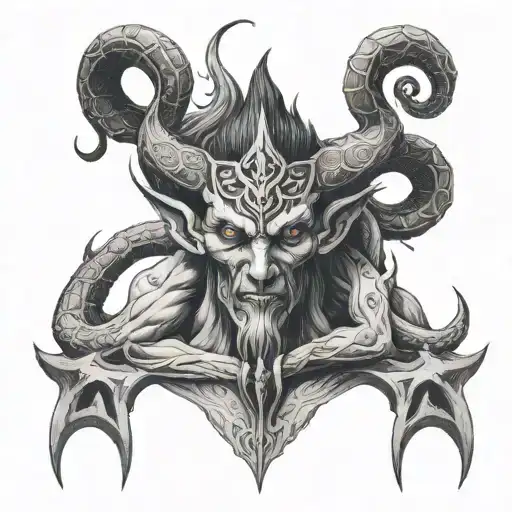 Baal Demon Realism Style