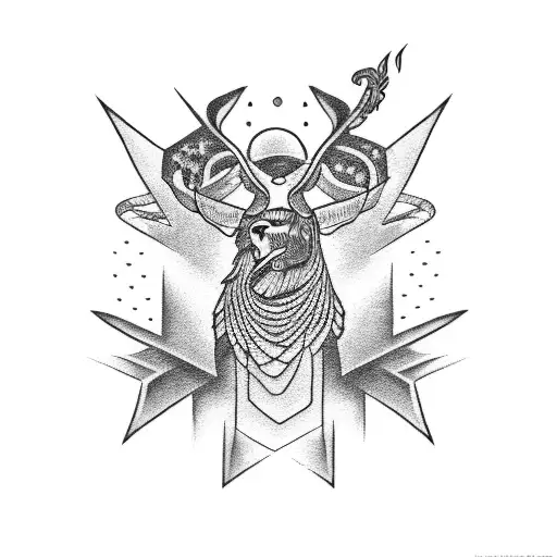 A Blackwork Tattoo Of Freedom