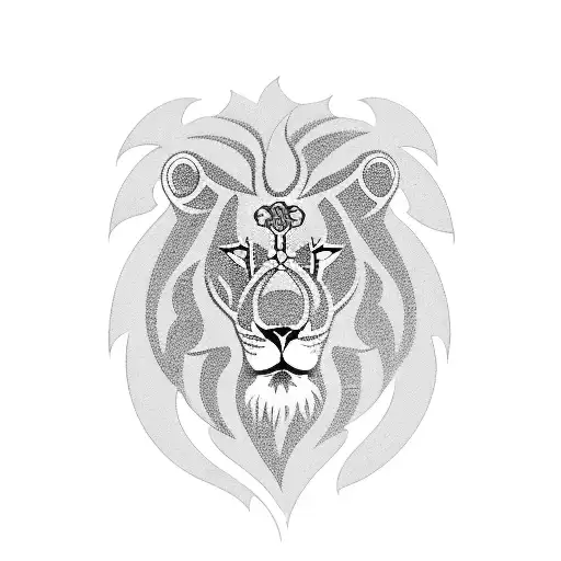 Galatasaray Lion Crest With Waves In The Background