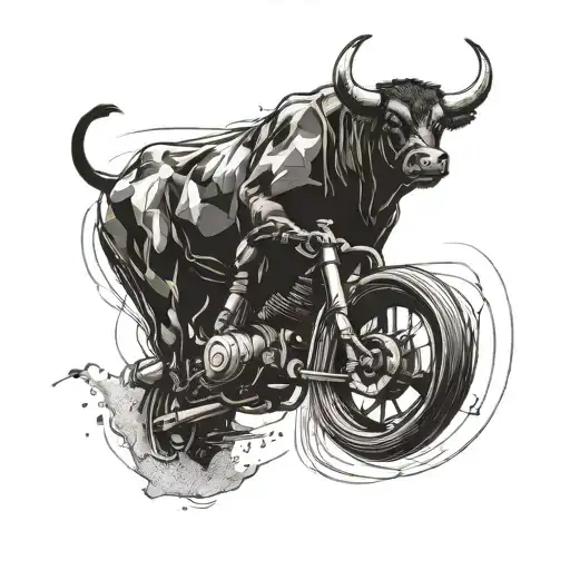 Combine A Bull And A Bmx Bike In A Dynamic And Action-packed Design