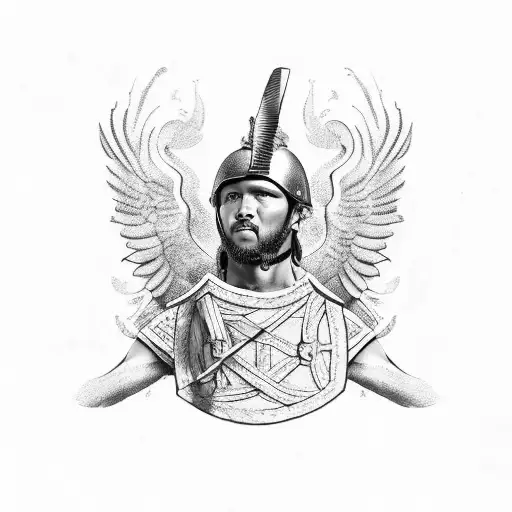 Roman Soldier With Eagle