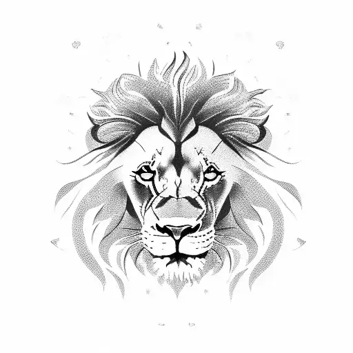 Lion With Money And Fire