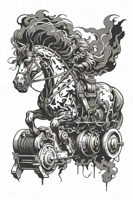 Incorporate A Horse And Diesel Engine In A Dynamic Composition