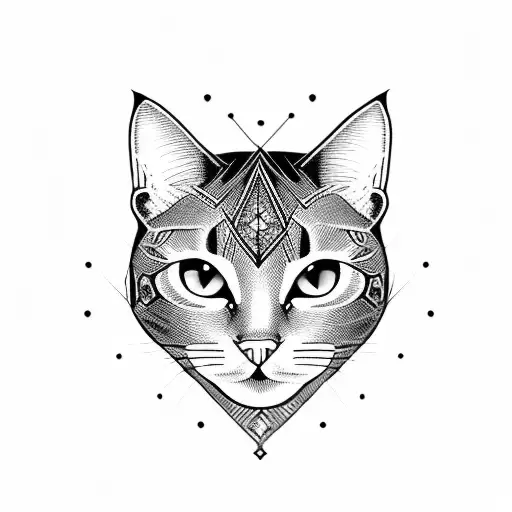 Black Cat With Diamond