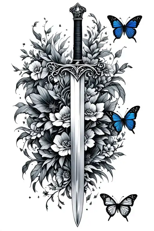 A Sword With Butterflies