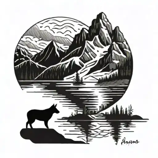 Alaska Mountain Lake