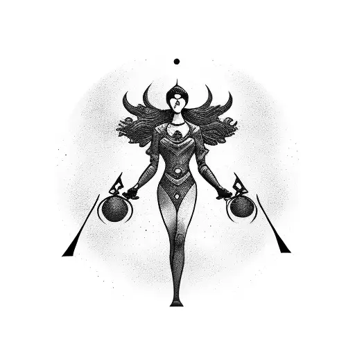 Tarot Card Justice Woman