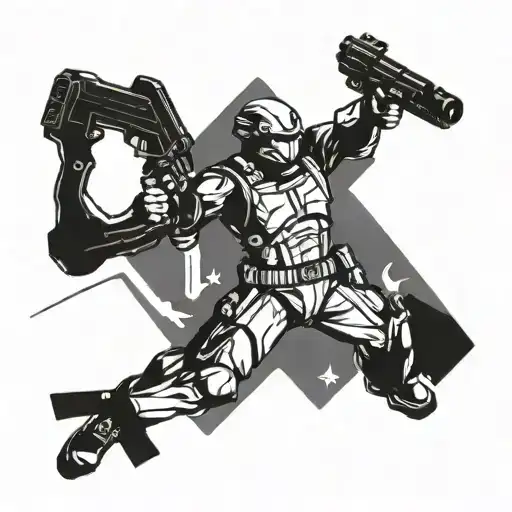 A Military Unit Tattoo For A Sci Fi Soldier
