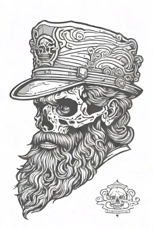 Bearded Archaeologist Skull
