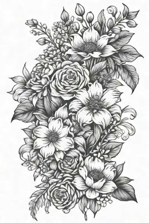 Baby Girl Birth Flower Bouquet