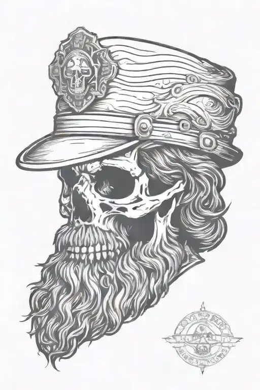 Bearded Archaeologist Skull