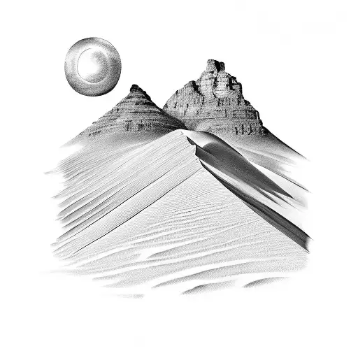 Namibia Dunes Fading Into Table Mountain