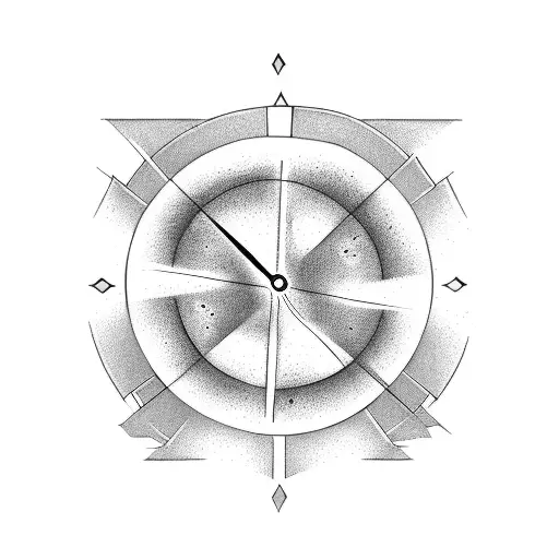 Hourglass Inside A Circle