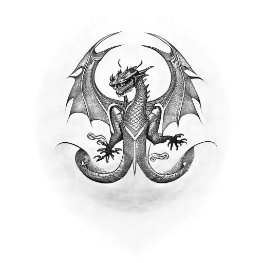 Dragon With The Eye Of Ra