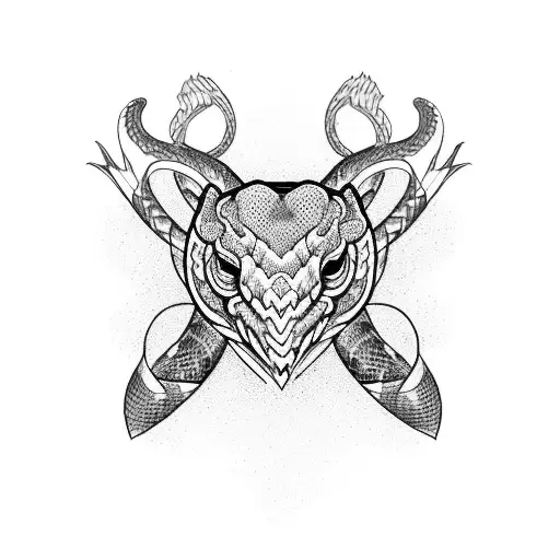 Merging Your Love For Hunting And Snakes Into A Unique Tattoo Design