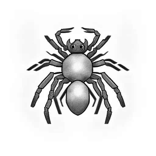 A Game-themed Tattoo Depicting A Spider As A Character From A Favorite Game