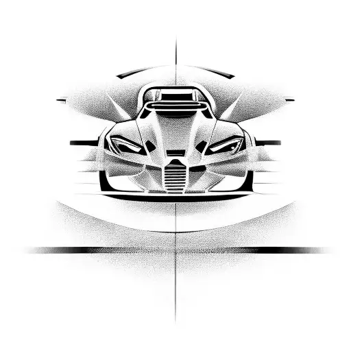 A Sleek And Futuristic Sports Car Racing Through A Soccer Field