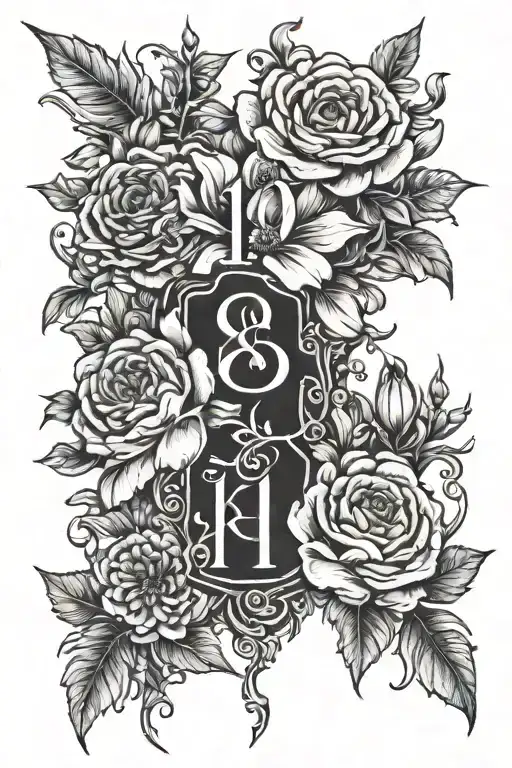 Flowers And Roman Numeral Date 18 04 2023 Incorporated