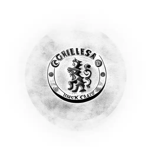 Chelsea Football Club Logo With Dumbell Combined