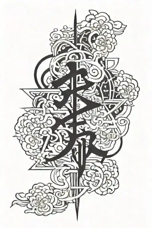 Japanese Letters For Courage Honor And Strength Inspired