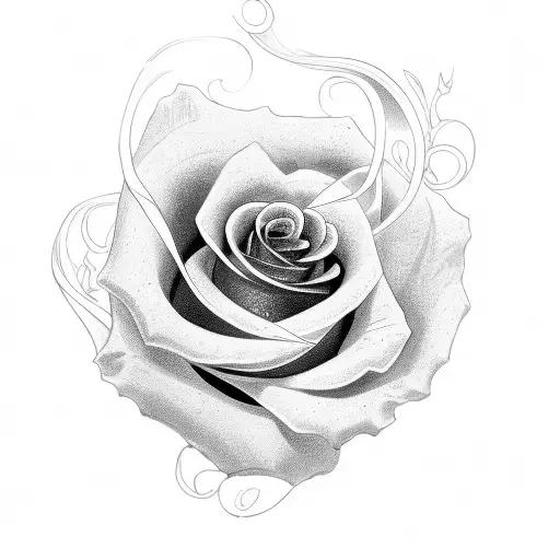 Name Cehara With A Rose Beside It