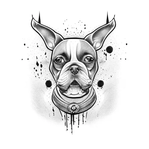 Warrior Covered In Blood Petting A Dog