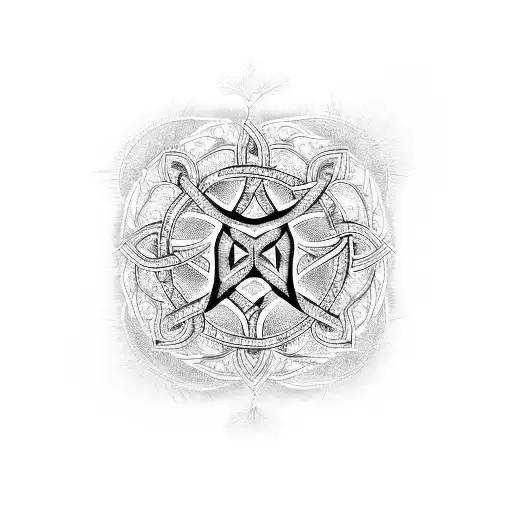 A Representation Of Your Family Tree Intertwined With Religious Symbols