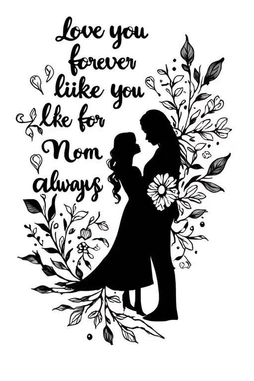 Love You Forever Like You For Always Mom